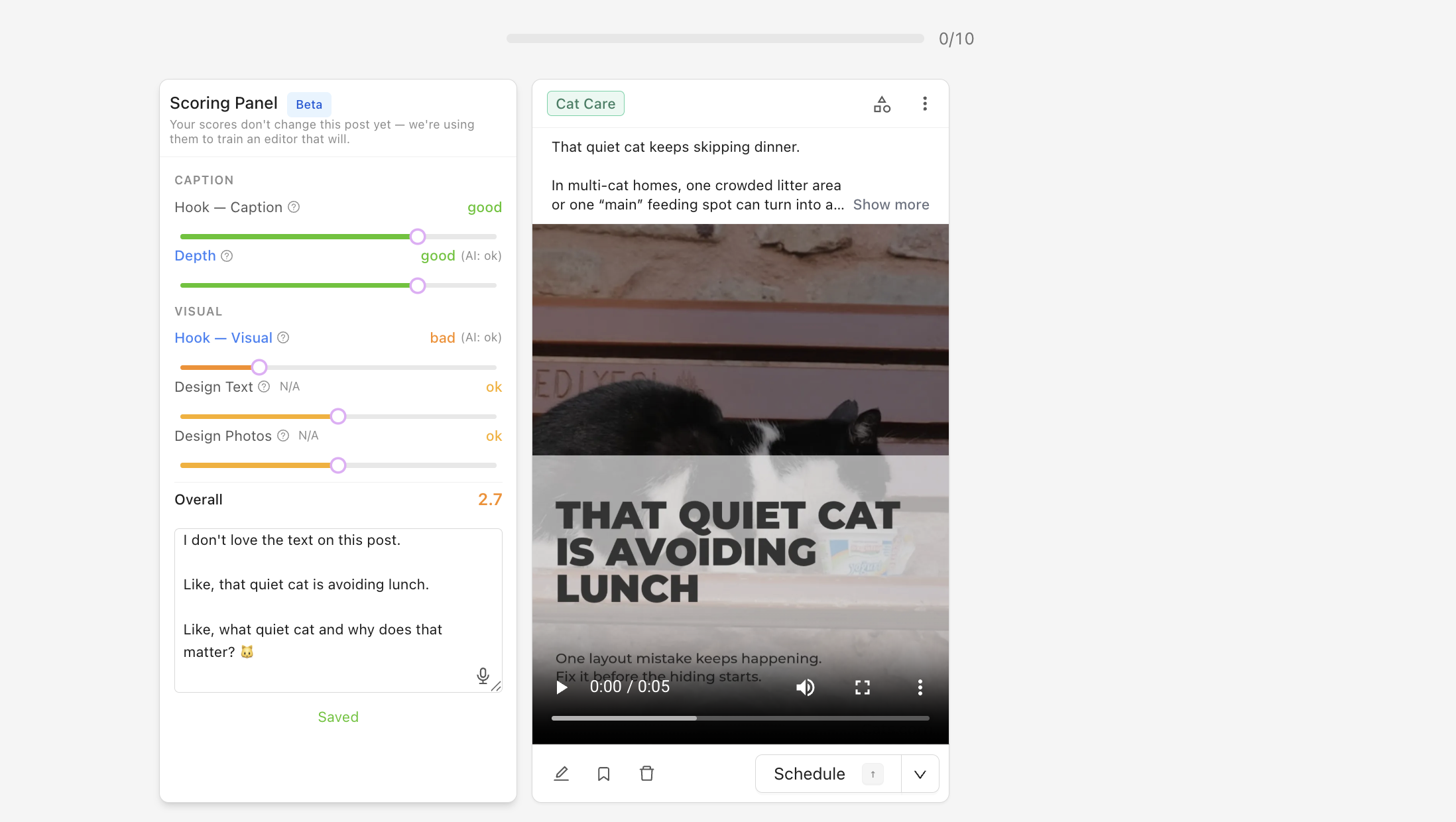 Help Us Learn What Makes a Good Post